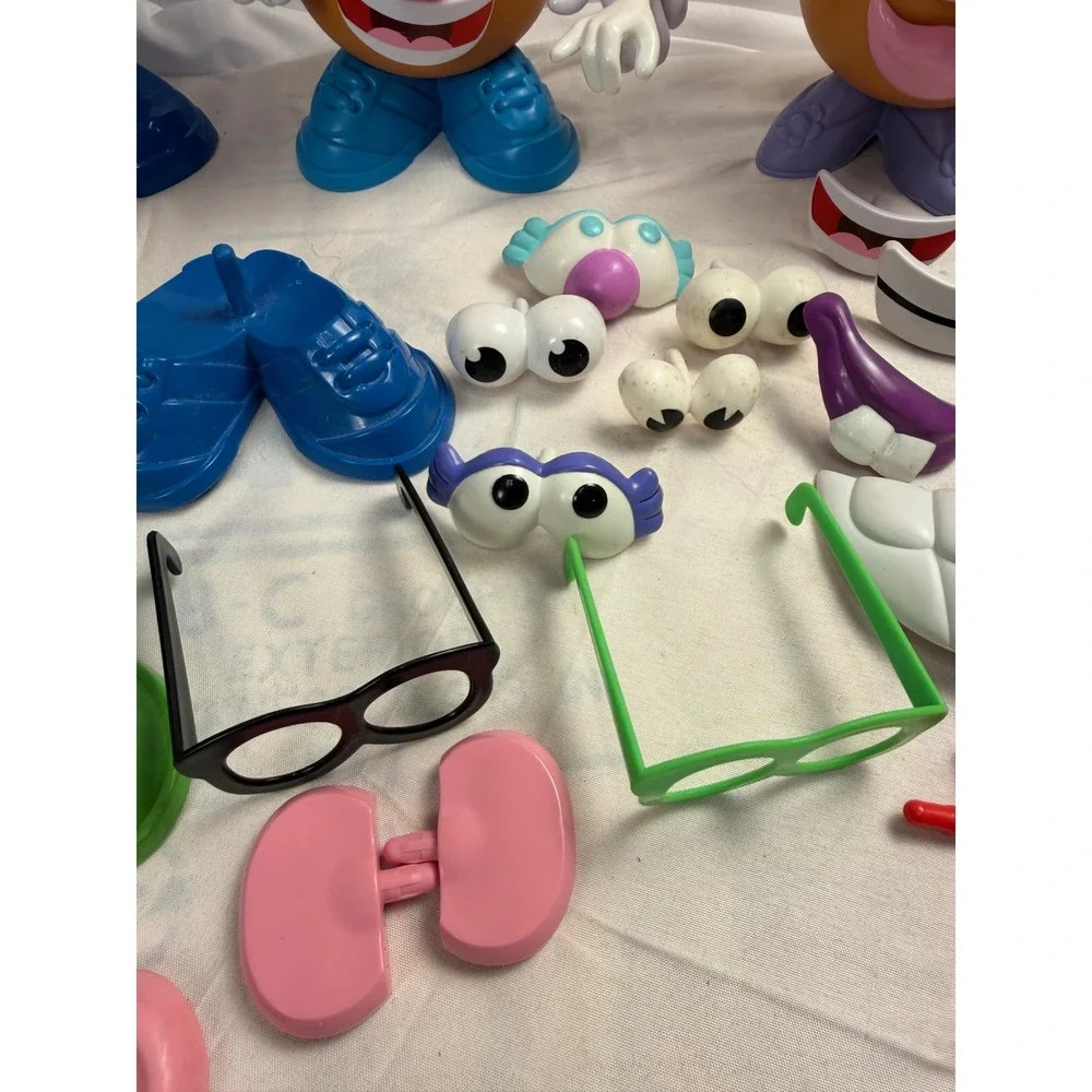 Vintage Playskool Mr Potato Head Lot 3 Bodies Accessories Fireman Princess Toy 1